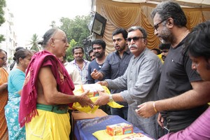 Nadigar Sangam Sweetbox Shirt Saree Veshti Distribution Stills